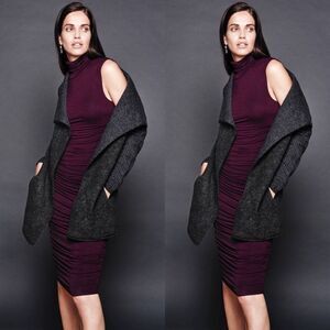 Anthropologie La Fee Verte Draped Boucle Cardigan